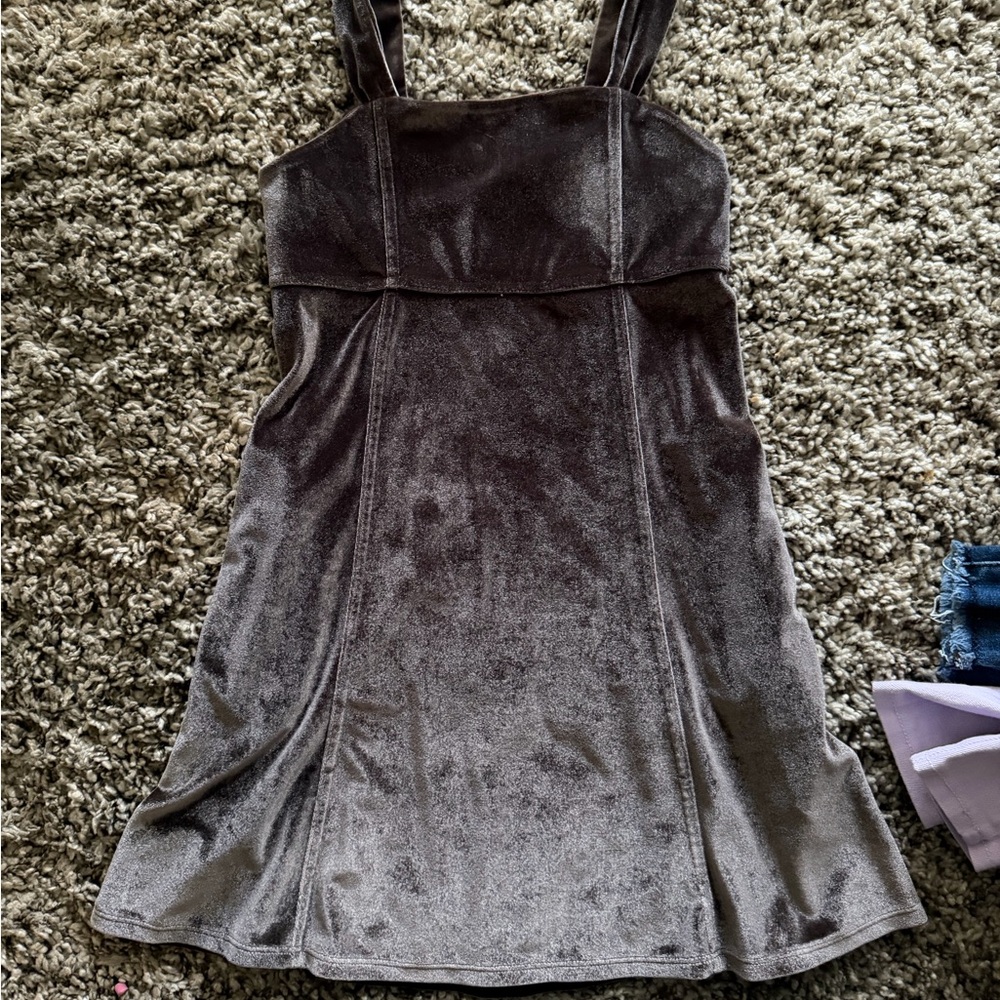 abercrombie kids Brown Velvet Dress